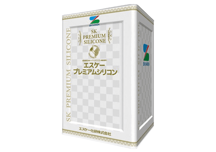 外壁塗料 エスケープレミアムシリコンの塗料缶