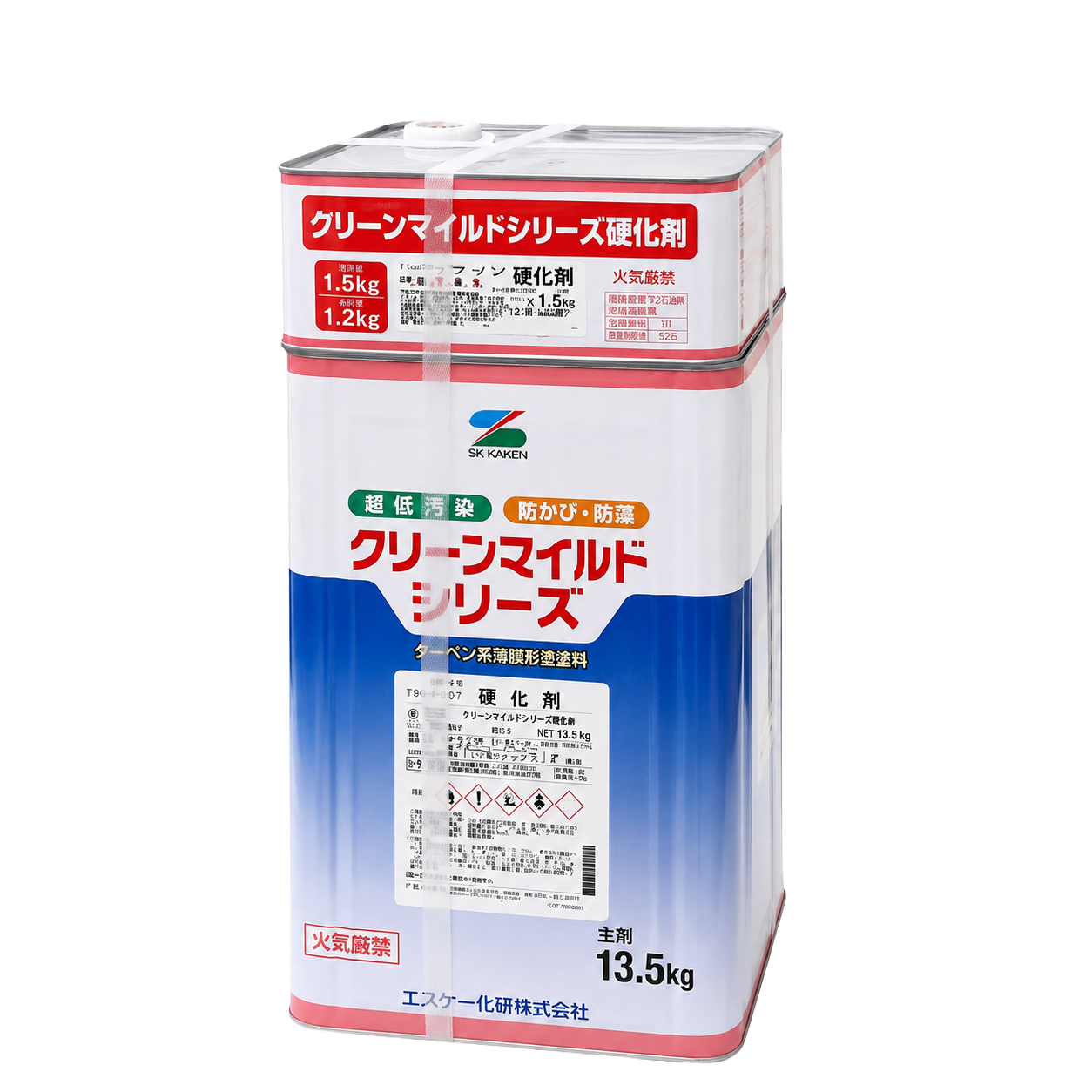 外壁塗料 クリーンマイルドフッ素の塗料缶